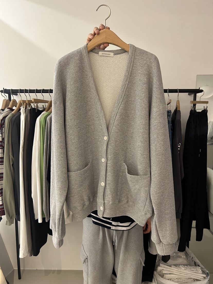 AS THOUGHT韓國直郵女裝新款休閑26春季針織衫奶油色羊毛衫AS THOUGHT針織衫圖色2