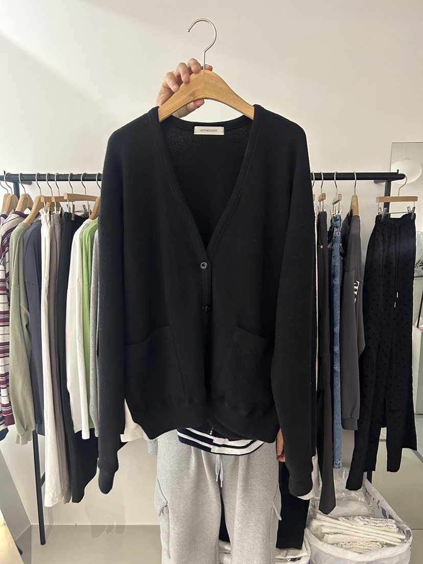 AS THOUGHT韓國直郵女裝新款休閑26春季針織衫奶油色羊毛衫AS THOUGHT針織衫圖色3