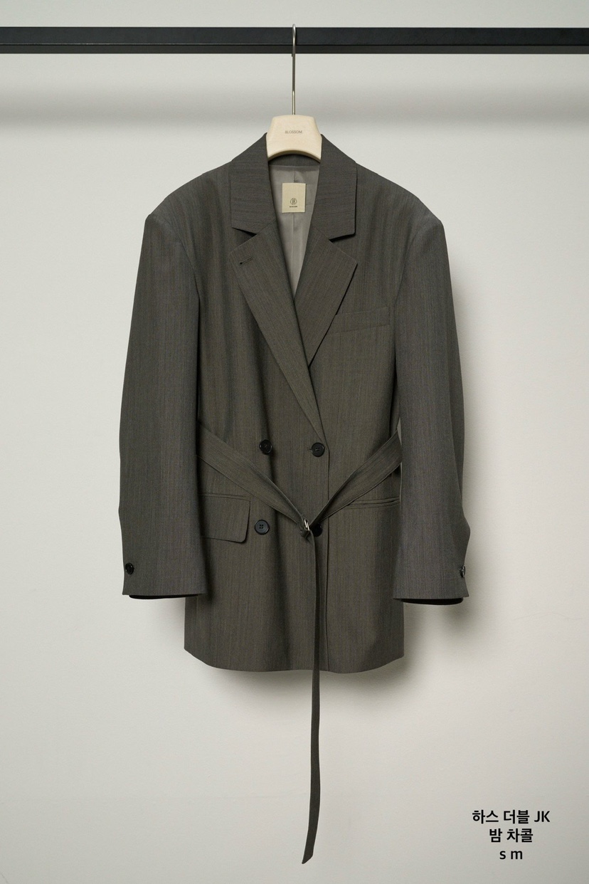 BLOSSOM韓國直郵女士新品熱賣休閑26春季推薦夾克含腰帶雙層BLOSSOM夾克圖色1