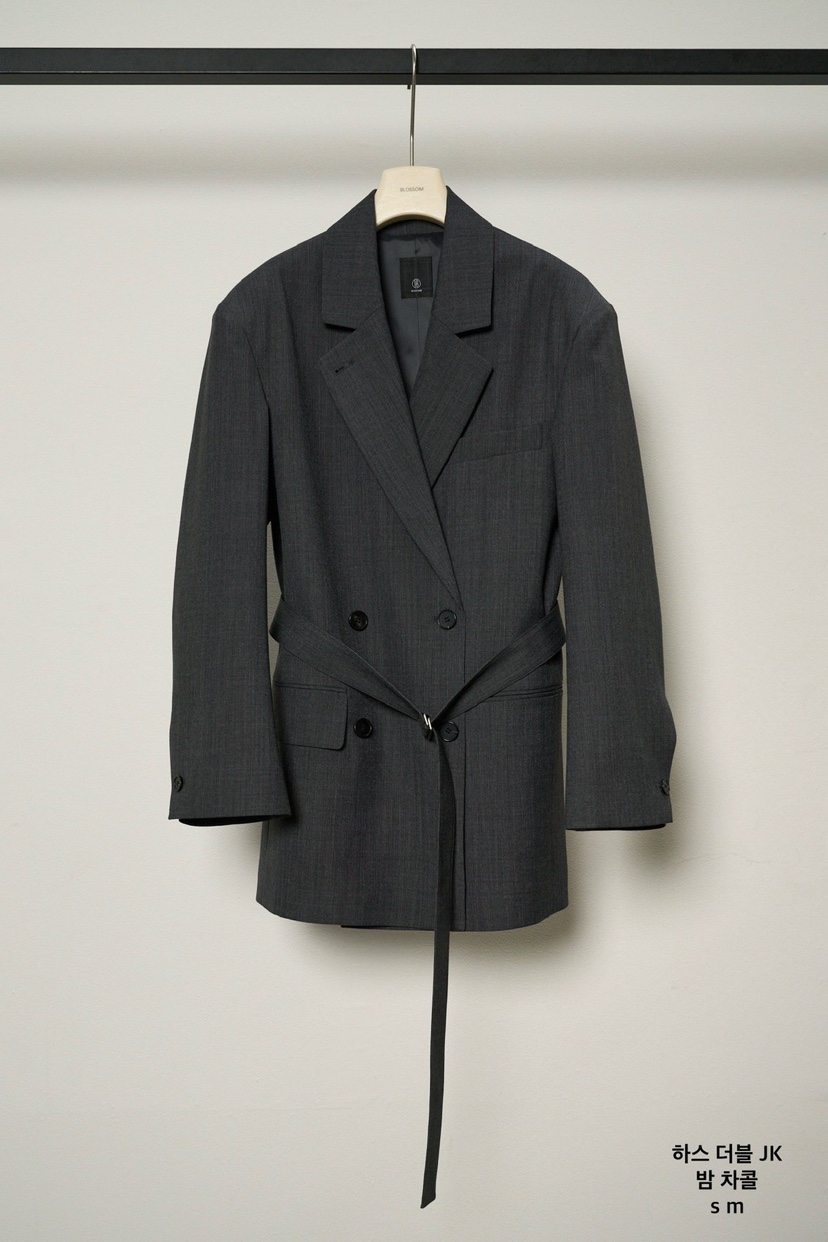 BLOSSOM韓國直郵女士新品熱賣休閑26春季推薦夾克含腰帶雙層BLOSSOM夾克圖色2