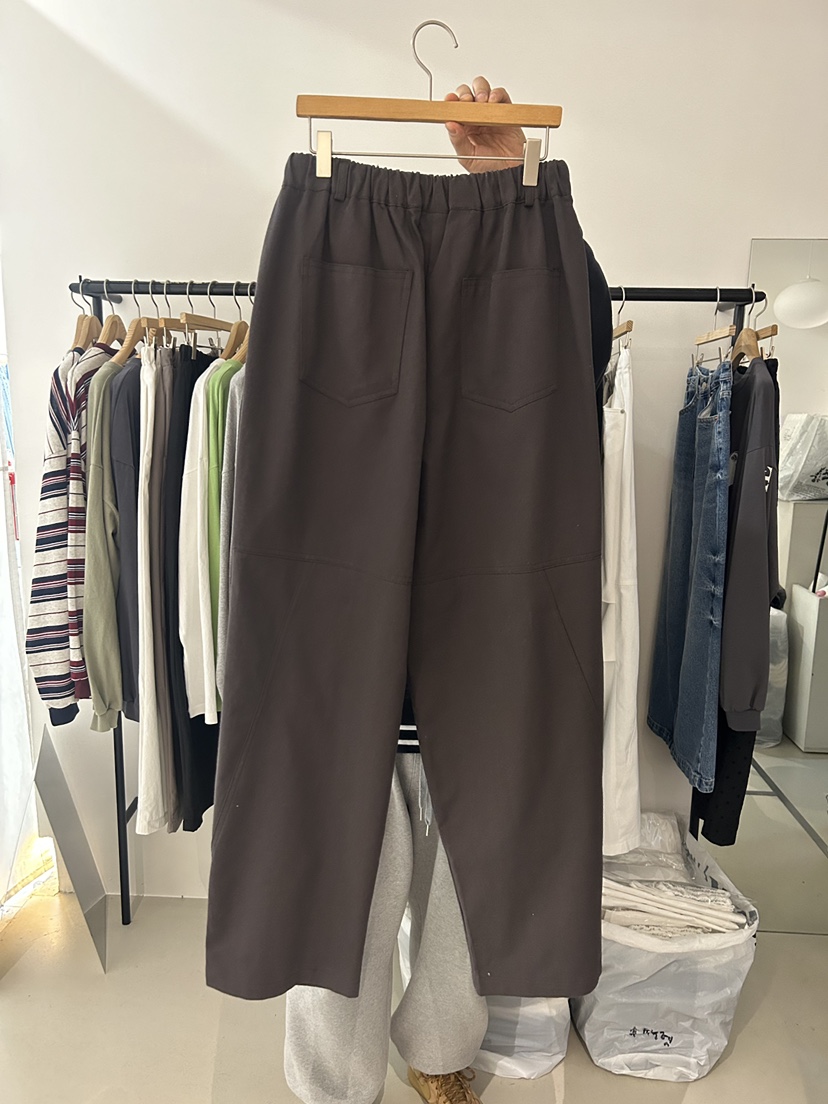 AS THOUGHT東大門直郵女裝新款人氣休閑時尚熱賣休閑褲褶裥AS THOUGHT休閑褲