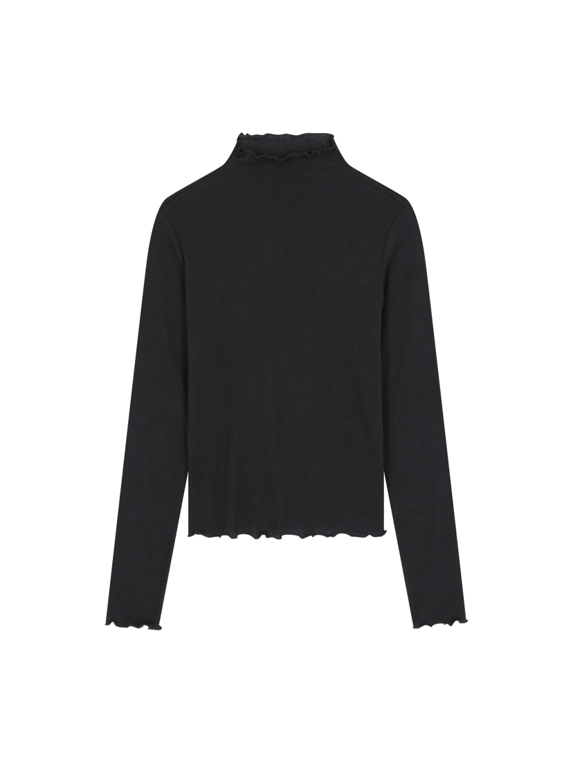 TEXTURE韓國直郵女裝新款26春季人氣熱賣時尚職業長袖T恤TEXTURE長袖T恤圖色4黑