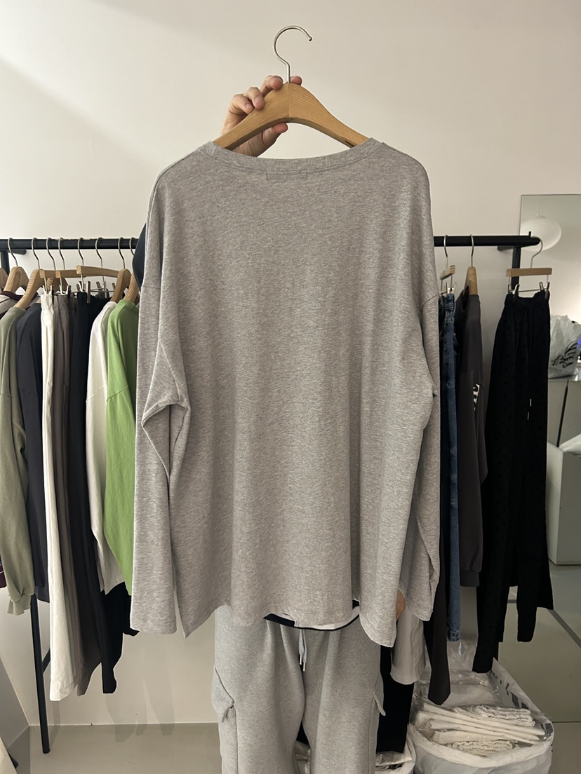 AS THOUGHT東大門代購女裝新款休閑職業人氣26春季長袖T恤AS THOUGHT長袖T恤