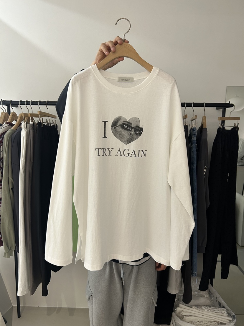 AS THOUGHT東大門代購女裝新款休閑職業人氣26春季長袖T恤AS THOUGHT長袖T恤圖色1