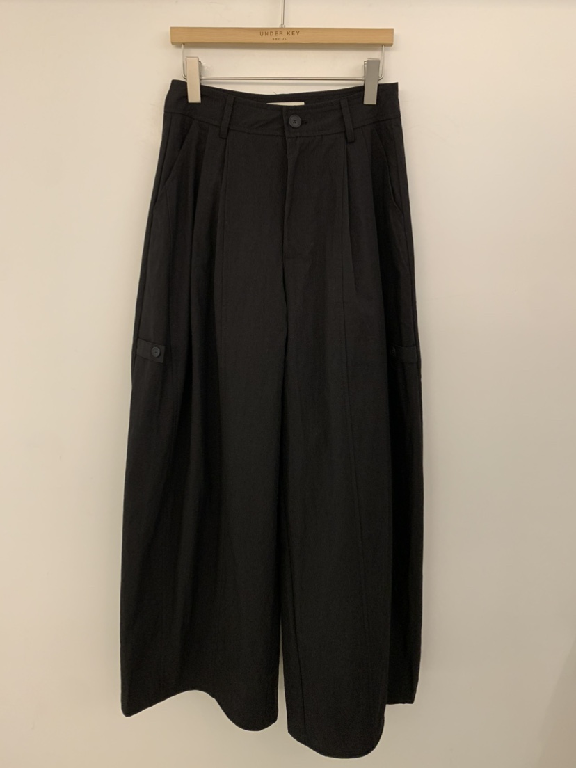UNDER KEY韓國代購女裝新款26春季推薦時尚熱賣休閑休閑褲UNDER KEY休閑褲圖色4黑色