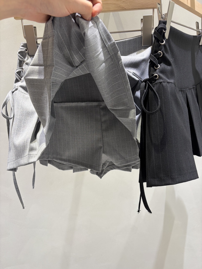 TOO HOT東大門實拍女士新款熱賣職業休閑推薦裙褲褶裥鏤空TOO HOT裙褲