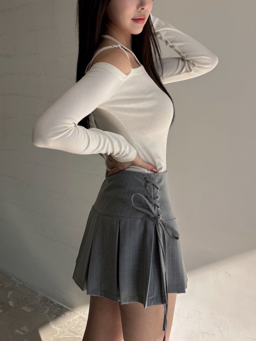 TOO HOT東大門實拍女士新款熱賣職業休閑推薦裙褲褶裥鏤空TOO HOT裙褲