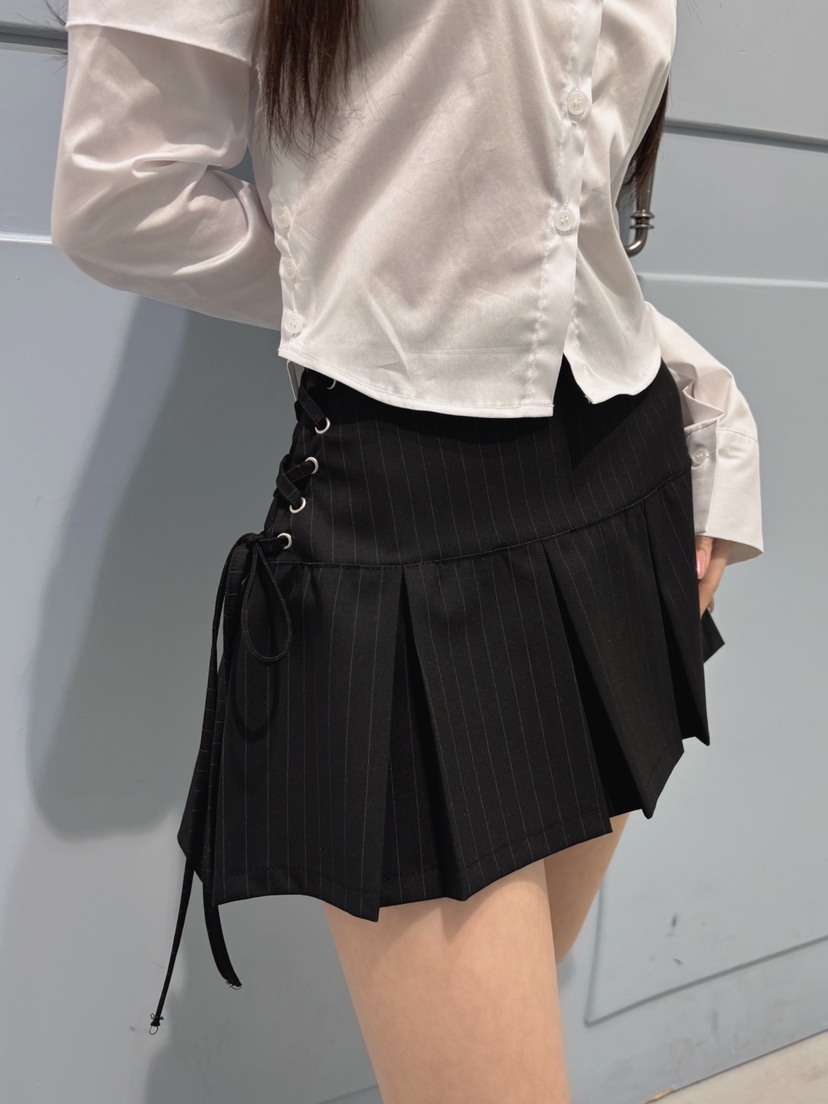 TOO HOT東大門實拍女士新款熱賣職業休閑推薦裙褲褶裥鏤空TOO HOT裙褲