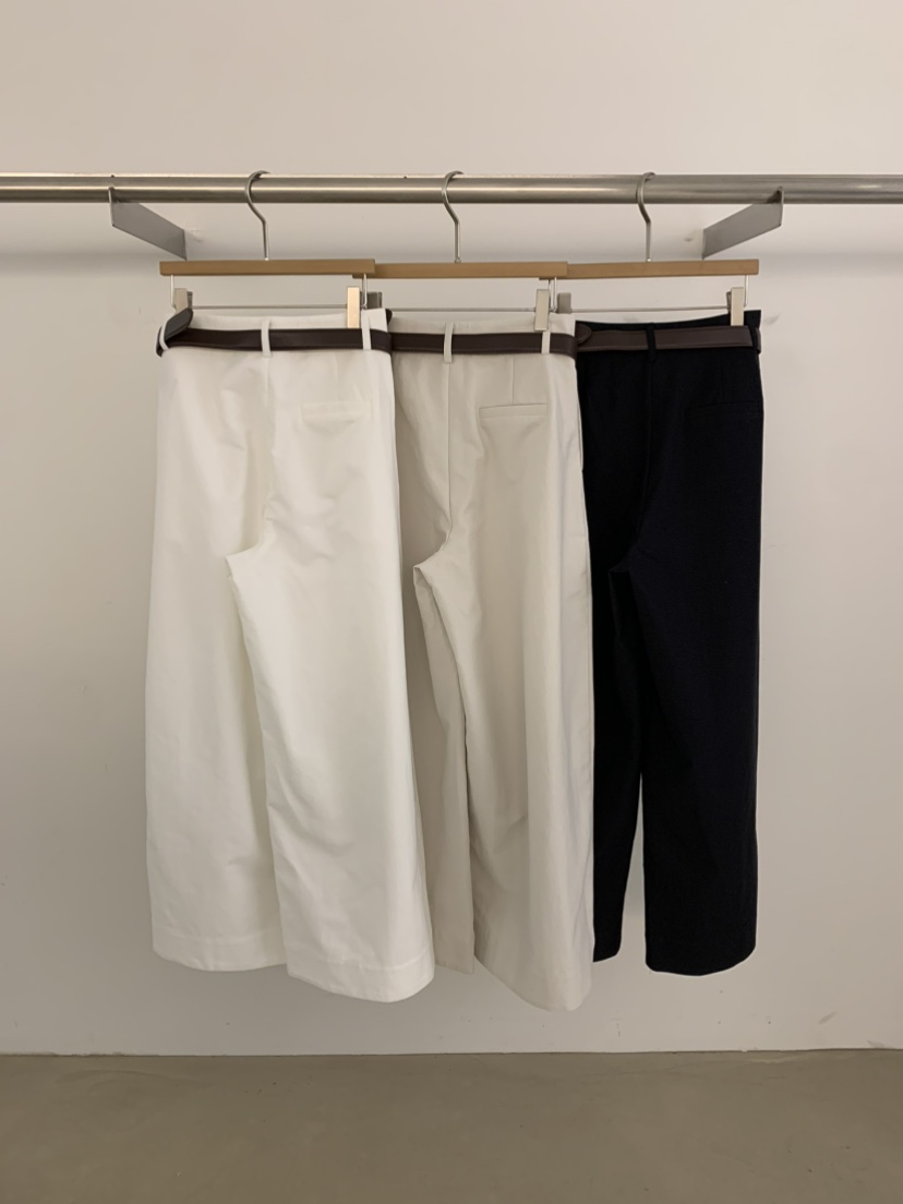 UNDER KEY東大門代購女士新款26春季休閑熱賣休閑褲含腰帶UNDER KEY休閑褲