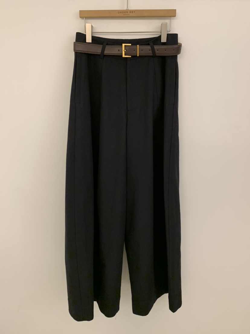 UNDER KEY東大門代購女士新款26春季休閑熱賣休閑褲含腰帶UNDER KEY休閑褲圖色2