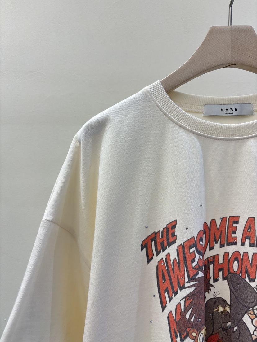 MABE東大門實拍女裝新款推薦人氣熱賣26春季休閑時尚職業T恤MABET恤