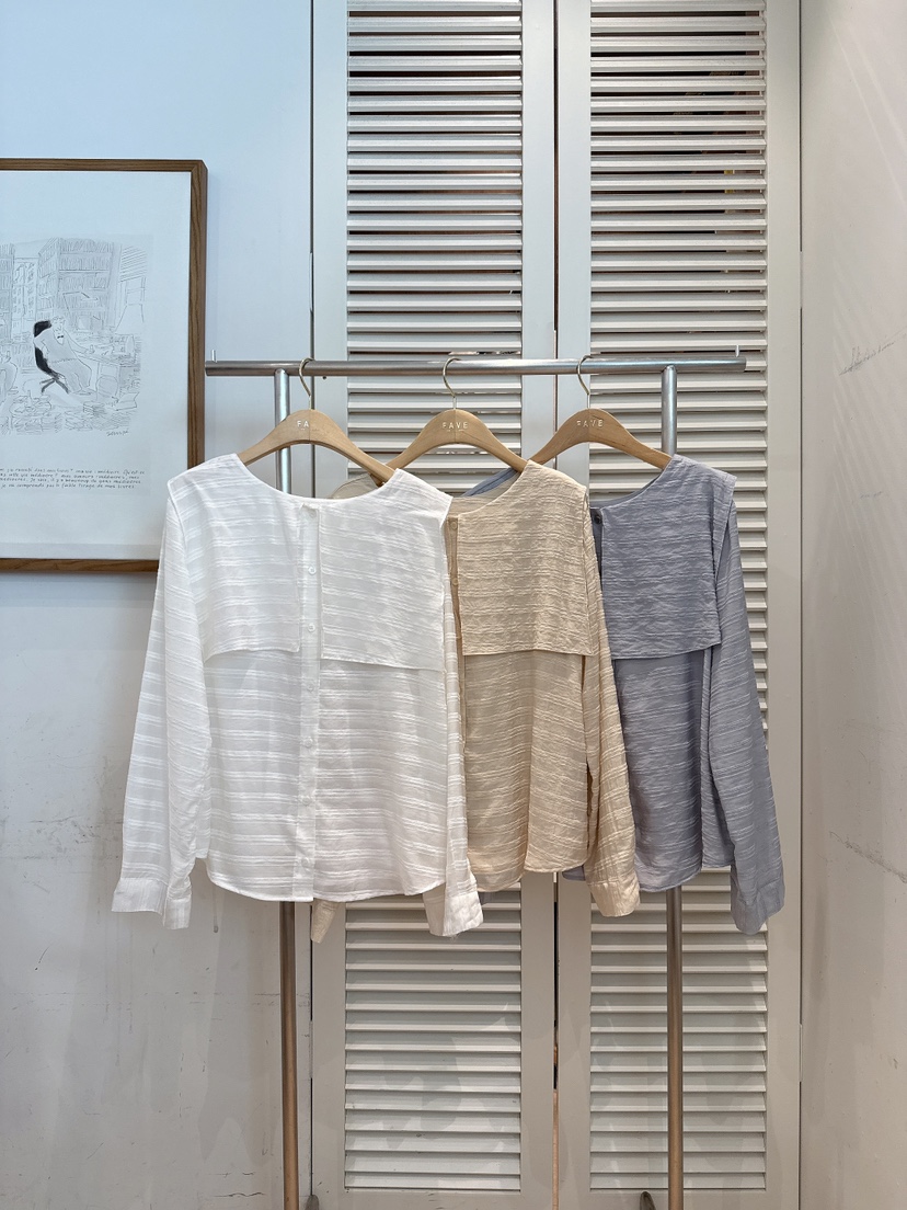 FAVE-L東大門代購女裝新款職業時尚休閑推薦26春季襯衫蕾絲衫FAVE-L襯衫/蕾絲衫