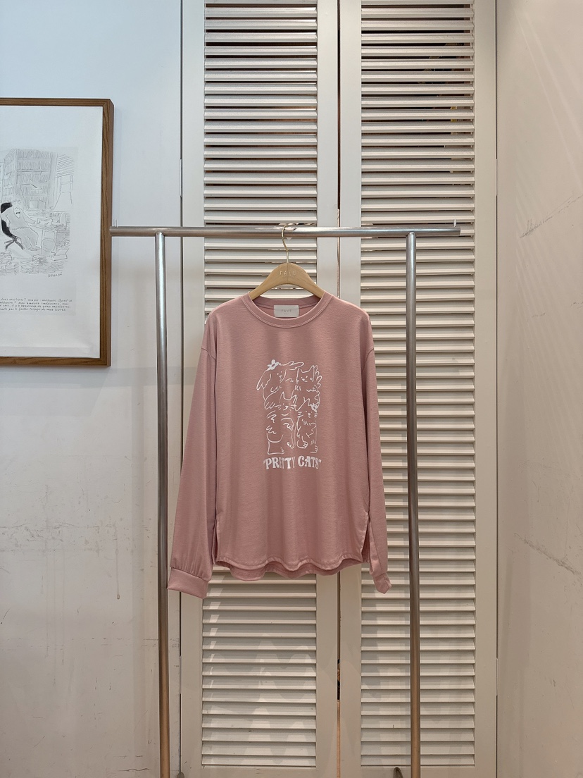 FAVE-L東大門實拍女士新款休閑熱賣26春季職業時尚長袖T恤FAVE-L長袖T恤圖色4