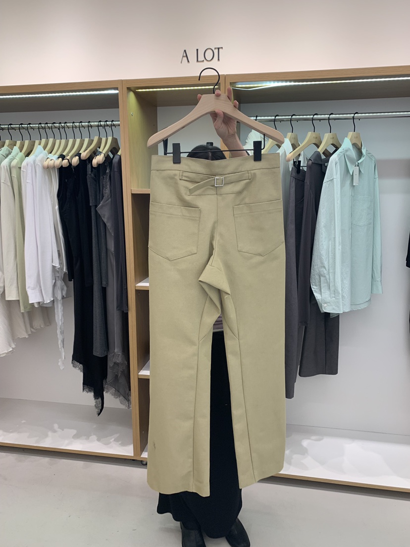 ALOT韓國直郵女裝新款休閑職業時尚推薦熱賣人氣休閑褲口袋A LOT休閑褲
