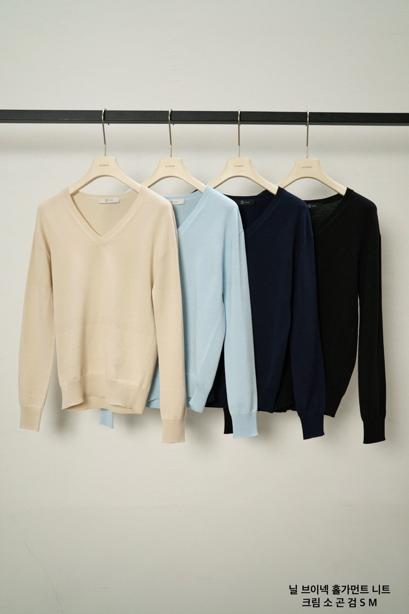 BLOSSOM東大門代購女士新品職業休閑時尚熱賣26春季針織衫V領BLOSSOM針織衫