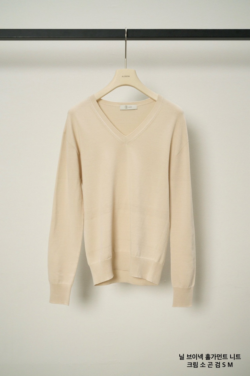 BLOSSOM東大門代購女士新品職業休閑時尚熱賣26春季針織衫V領BLOSSOM針織衫圖色2