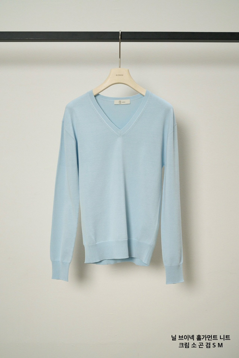 BLOSSOM東大門代購女士新品職業休閑時尚熱賣26春季針織衫V領BLOSSOM針織衫圖色3