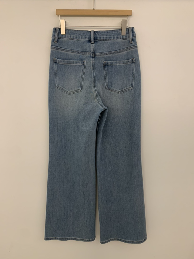 UNDER KEY東大門實拍女士新款26春季推薦職業休閑牛仔褲UNDER KEY牛仔褲