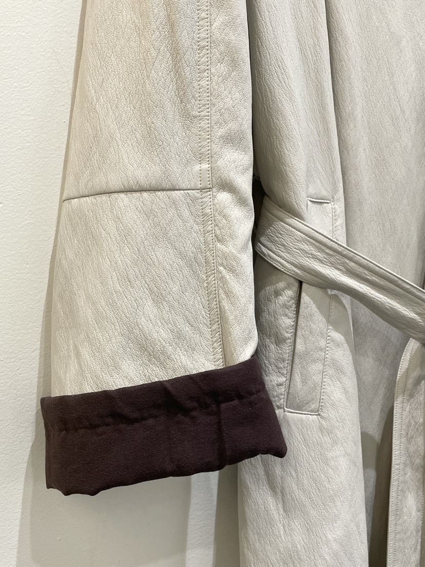 OBSESS東大門代購女裝新款時尚熱賣推薦長款風衣含腰帶皮革OBSESS/EARLY BIRD長款風衣