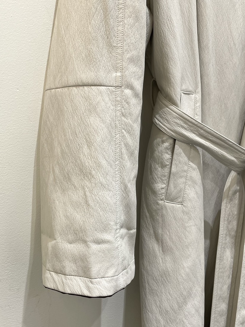 OBSESS東大門代購女裝新款時尚熱賣推薦長款風衣含腰帶皮革OBSESS/EARLY BIRD長款風衣