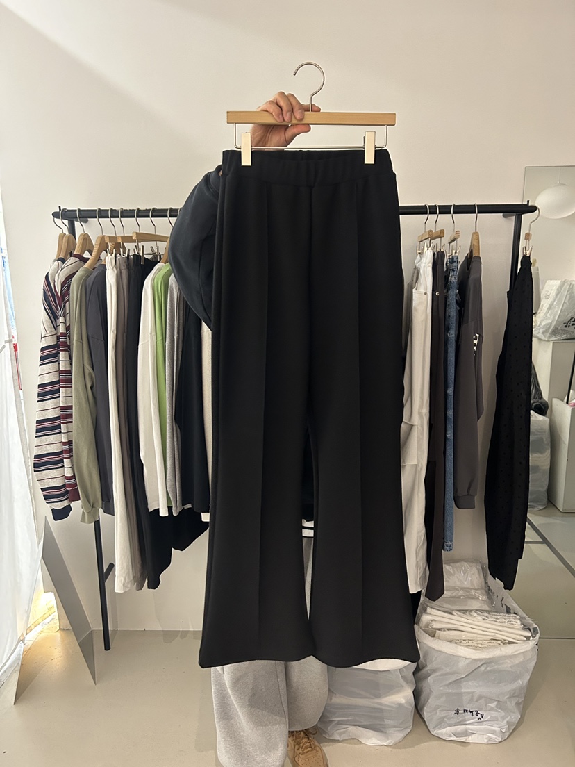 AS THOUGHT韓國代購女裝新品時尚職業休閑休閑褲修身鏤空AS THOUGHT休閑褲圖色2