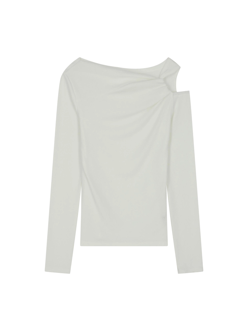 TEXTURE東大門直郵女裝新品26春季熱賣時尚職業休閑長袖T恤TEXTURE長袖T恤圖色1