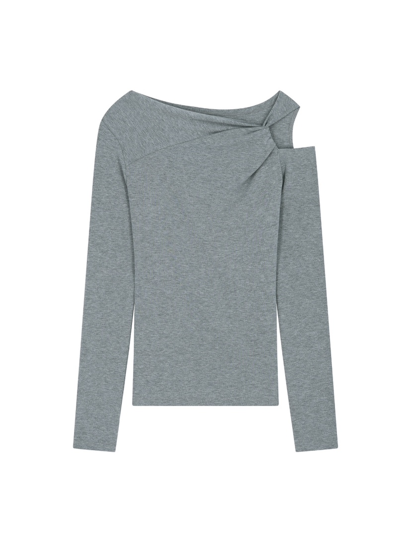 TEXTURE東大門直郵女裝新品26春季熱賣時尚職業休閑長袖T恤TEXTURE長袖T恤圖色2