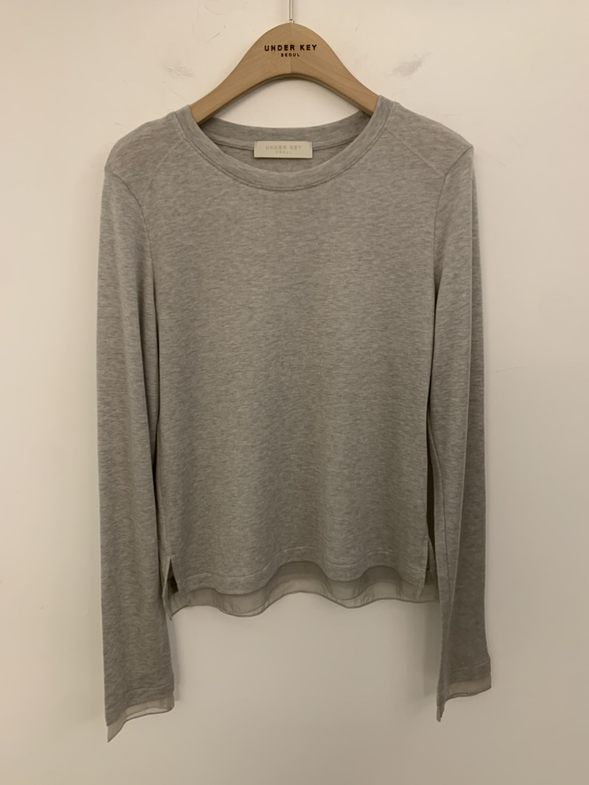 UNDER KEY東大門直郵女裝新款熱賣職業人氣時尚推薦長袖T恤UNDER KEY長袖T恤圖色1