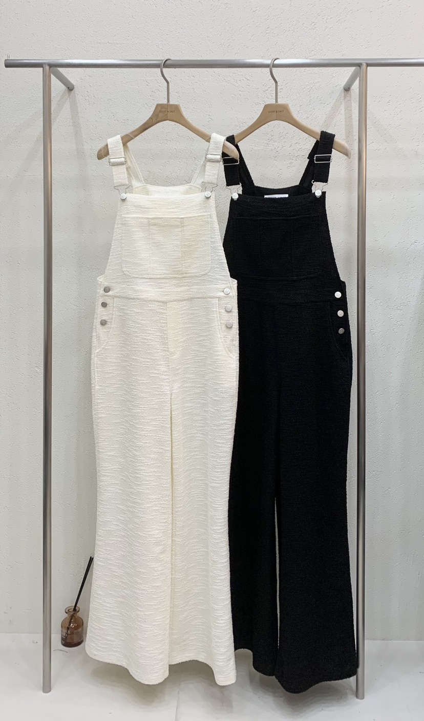 LIGHT AND SALT東大門代購女士新品熱賣推薦背帶褲粗花呢LIGHT AND SALT背帶褲