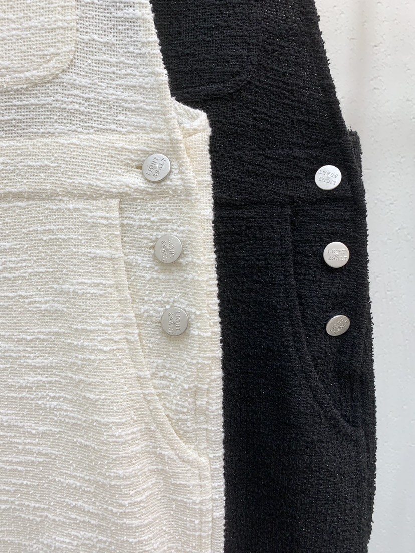 LIGHT AND SALT東大門代購女士新品熱賣推薦背帶褲粗花呢LIGHT AND SALT背帶褲