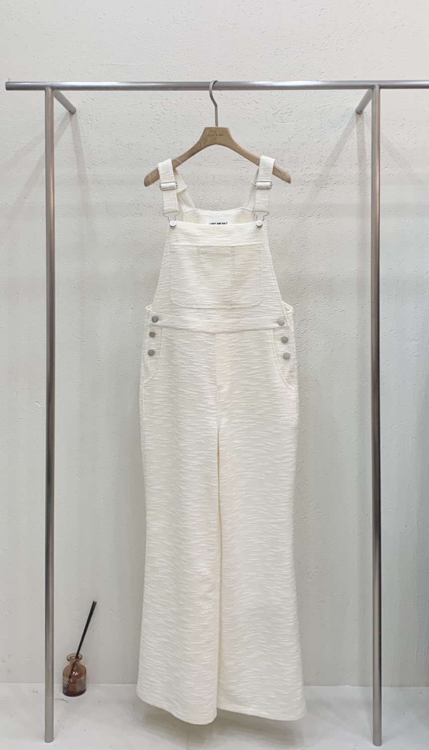 LIGHT AND SALT東大門代購女士新品熱賣推薦背帶褲粗花呢LIGHT AND SALT背帶褲圖色1