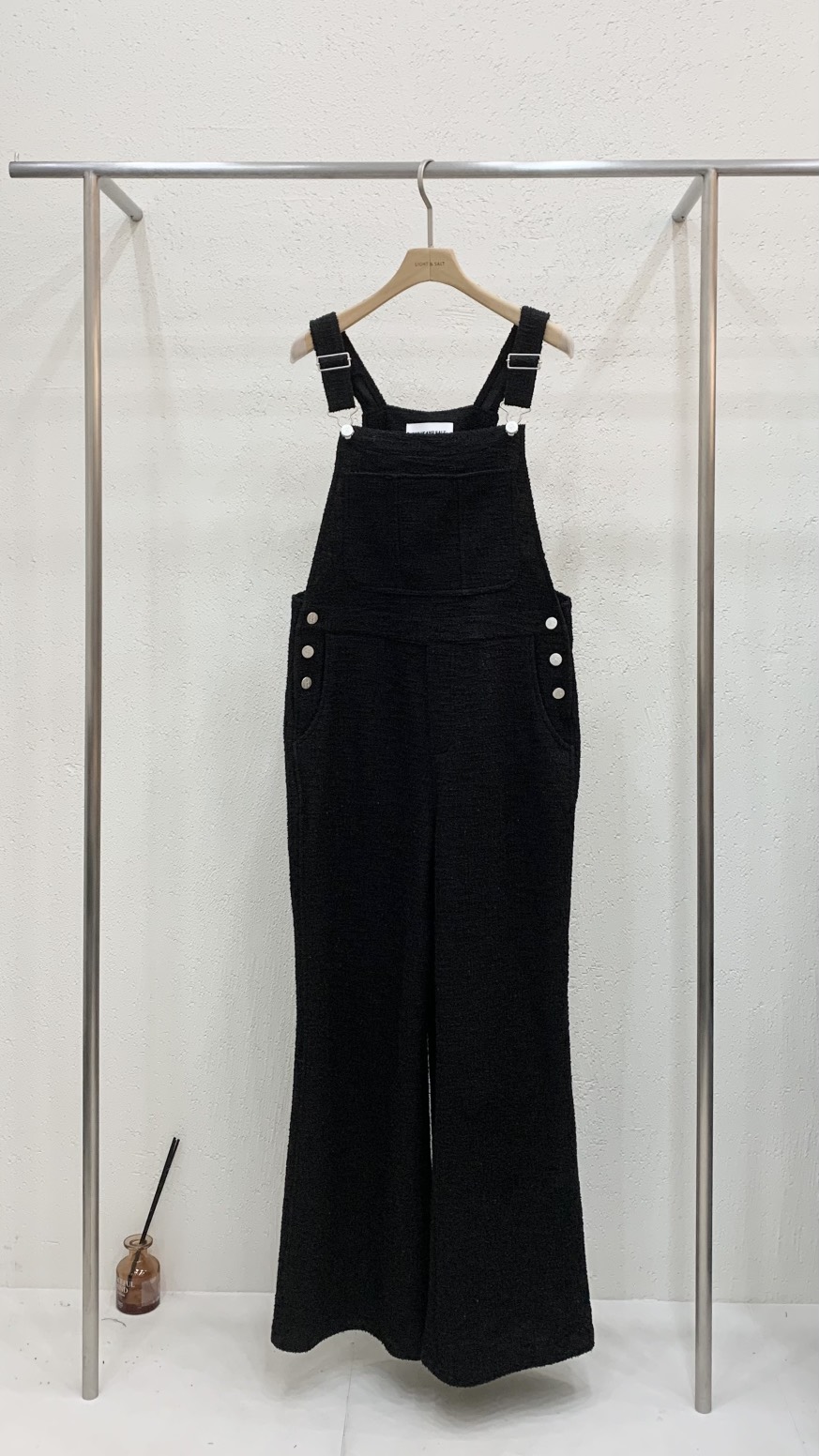 LIGHT AND SALT東大門代購女士新品熱賣推薦背帶褲粗花呢LIGHT AND SALT背帶褲圖色2