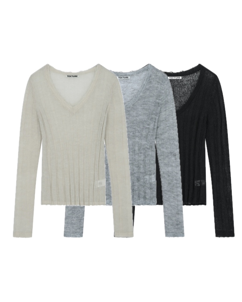 TEXTURE東大門代購女裝新款休閑26春季人氣職業推薦針織衫TEXTURE針織衫