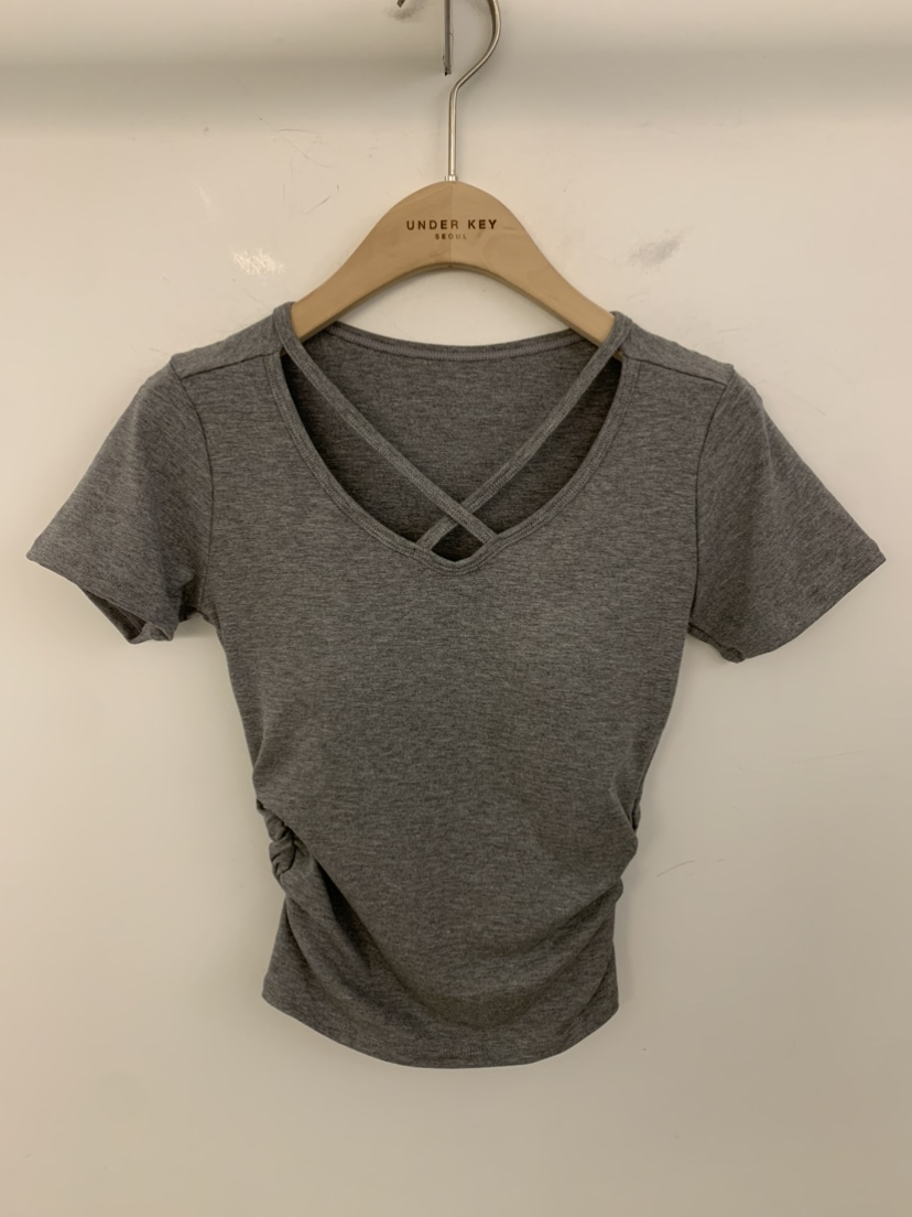 UNDER KEY韓國直郵女裝新款熱賣推薦休閑人氣26春季職業T恤UNDER KEYT恤圖色2