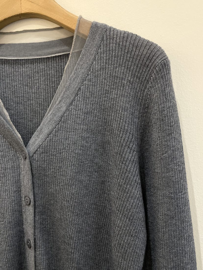 OBSESS韓國代購女士新品熱賣休閑人氣推薦針織衫雪紡褶皺OBSESS/EARLY BIRD針織衫