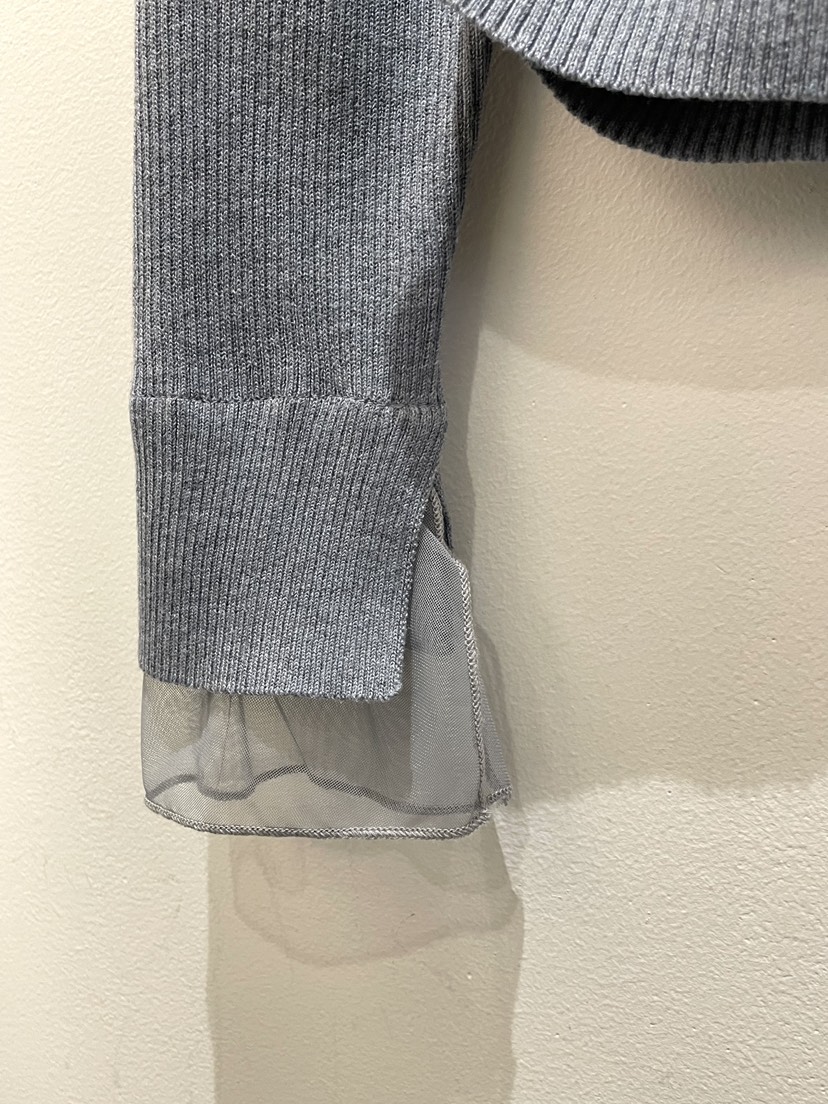 OBSESS韓國代購女士新品熱賣休閑人氣推薦針織衫雪紡褶皺OBSESS/EARLY BIRD針織衫