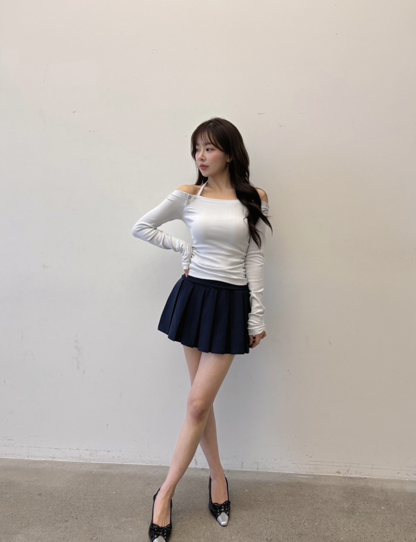 TOO HOT韓國代購女士新品休閑人氣時尚推薦短裙荷葉邊褶裥TOO HOT短裙