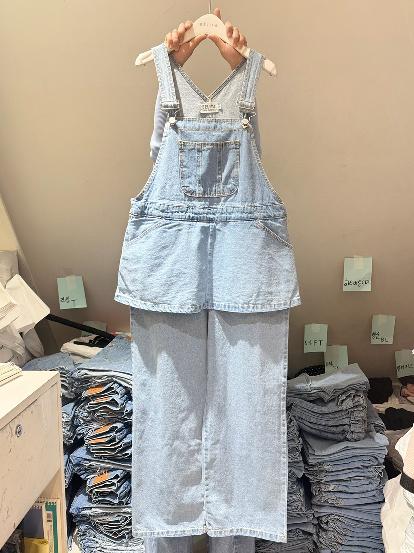 BELITA-L東大門實拍女士新品職業熱賣26春季背帶褲裹身裙BELITA-L背帶褲圖色1
