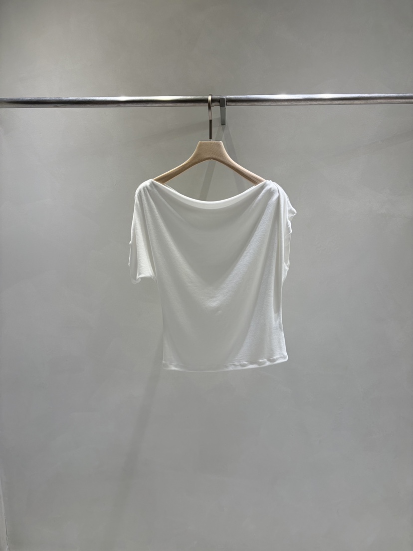 TOO HOT東大門直郵女裝新款時尚熱賣推薦人氣T恤褶皺露肩TOO HOTT恤