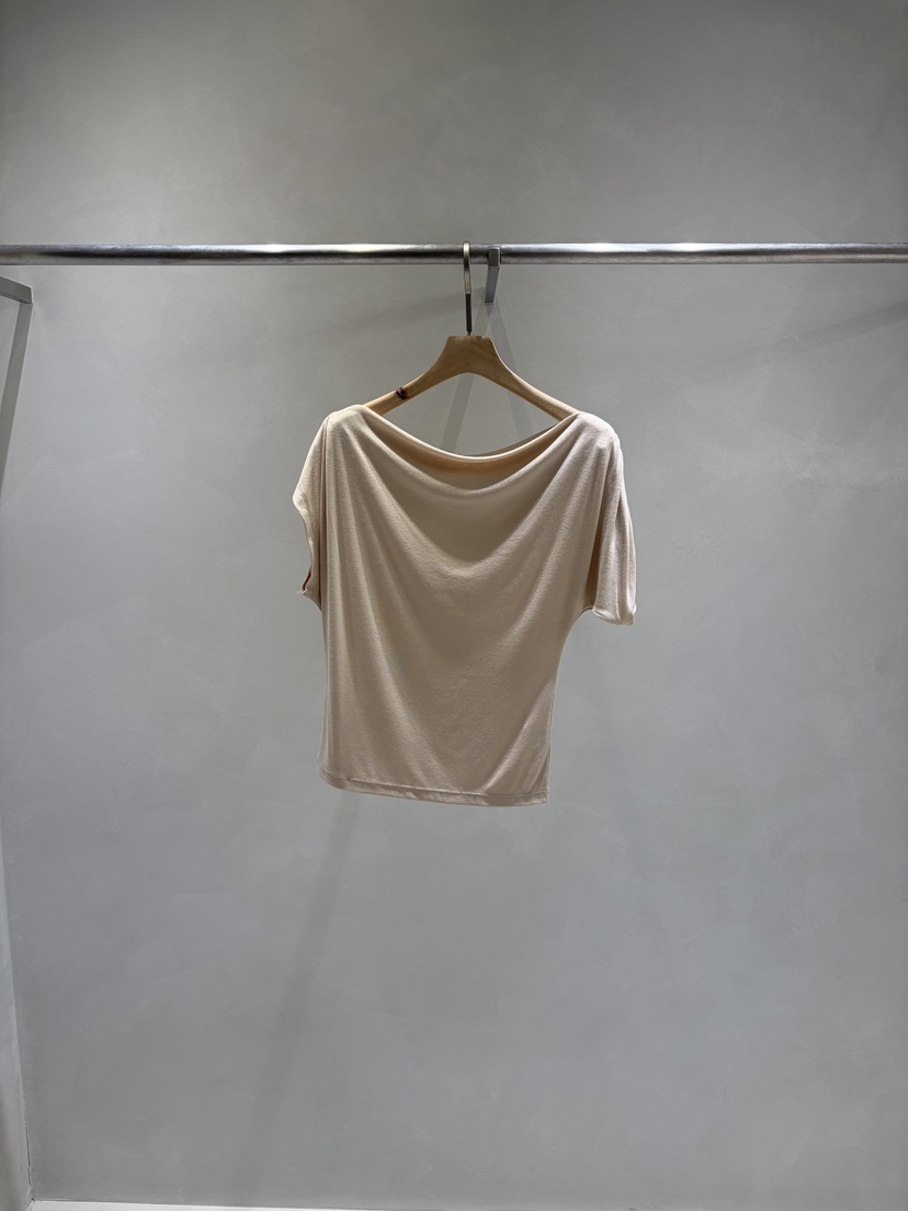 TOO HOT東大門直郵女裝新款時尚熱賣推薦人氣T恤褶皺露肩TOO HOTT恤圖色3