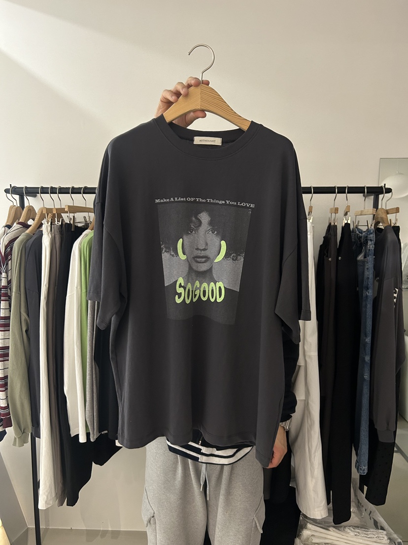 AS THOUGHT東大門直郵女裝新款休閑時尚人氣推薦26春季T恤AS THOUGHTT恤圖色3