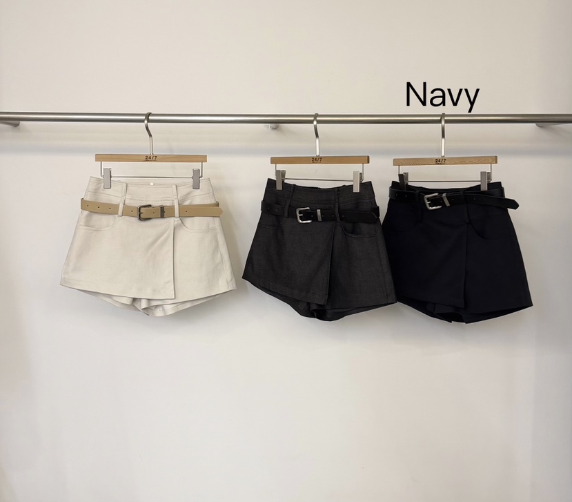 TWENTY FOUR SEVEN24-7東大門實拍女裝新款時尚裙褲含腰帶裹身裙TEWNTY FOUR SEVEN24-7裙褲