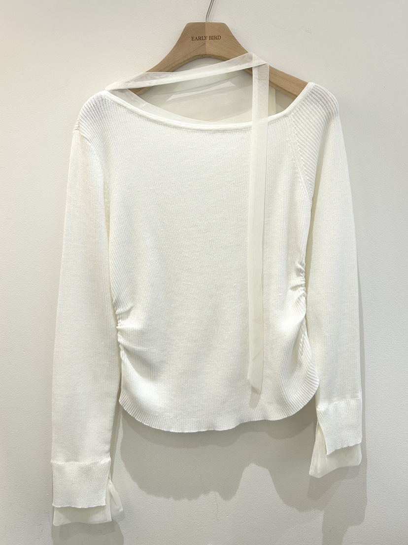 OBSESS東大門實拍女裝新款26春季熱賣人氣職業針織衫雪紡OBSESS/EARLY BIRD針織衫圖色1