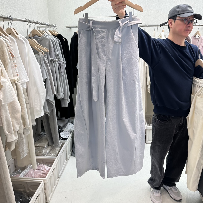 HUMMING BIRD韓國直郵女士新品推薦職業熱賣休閑褲含腰帶HUMMING BIRD休閑褲圖色2