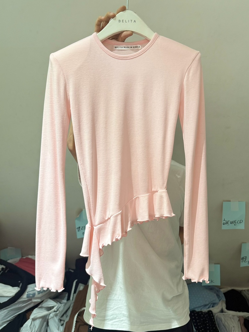 BELITA-L韓國直郵女裝新品26春季熱賣人氣休閑時尚長袖T恤BELITA-L長袖T恤圖色3