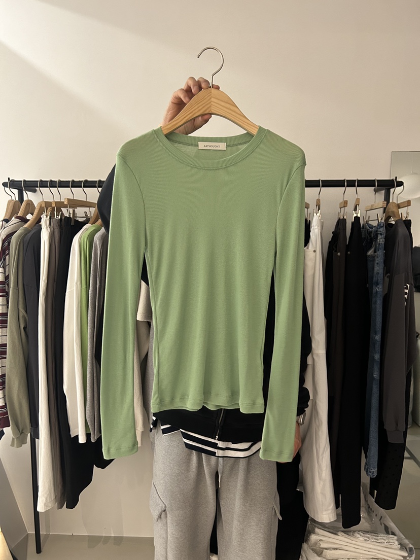 AS THOUGHT東大門實拍女士新品職業人氣熱賣時尚長袖T恤AS THOUGHT長袖T恤圖色6