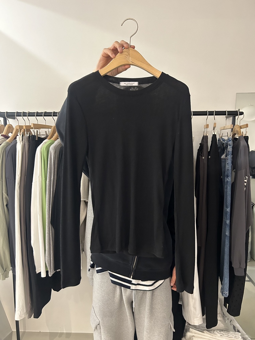 AS THOUGHT東大門實拍女士新品職業人氣熱賣時尚長袖T恤AS THOUGHT長袖T恤圖色7