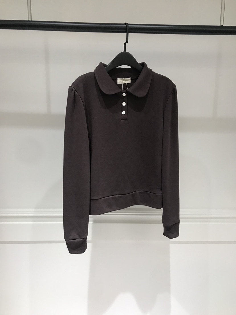 NEVER.1東大門代購女裝新款26春季時尚休閑職業推薦長袖T恤NEVER.1長袖T恤圖色4棕色