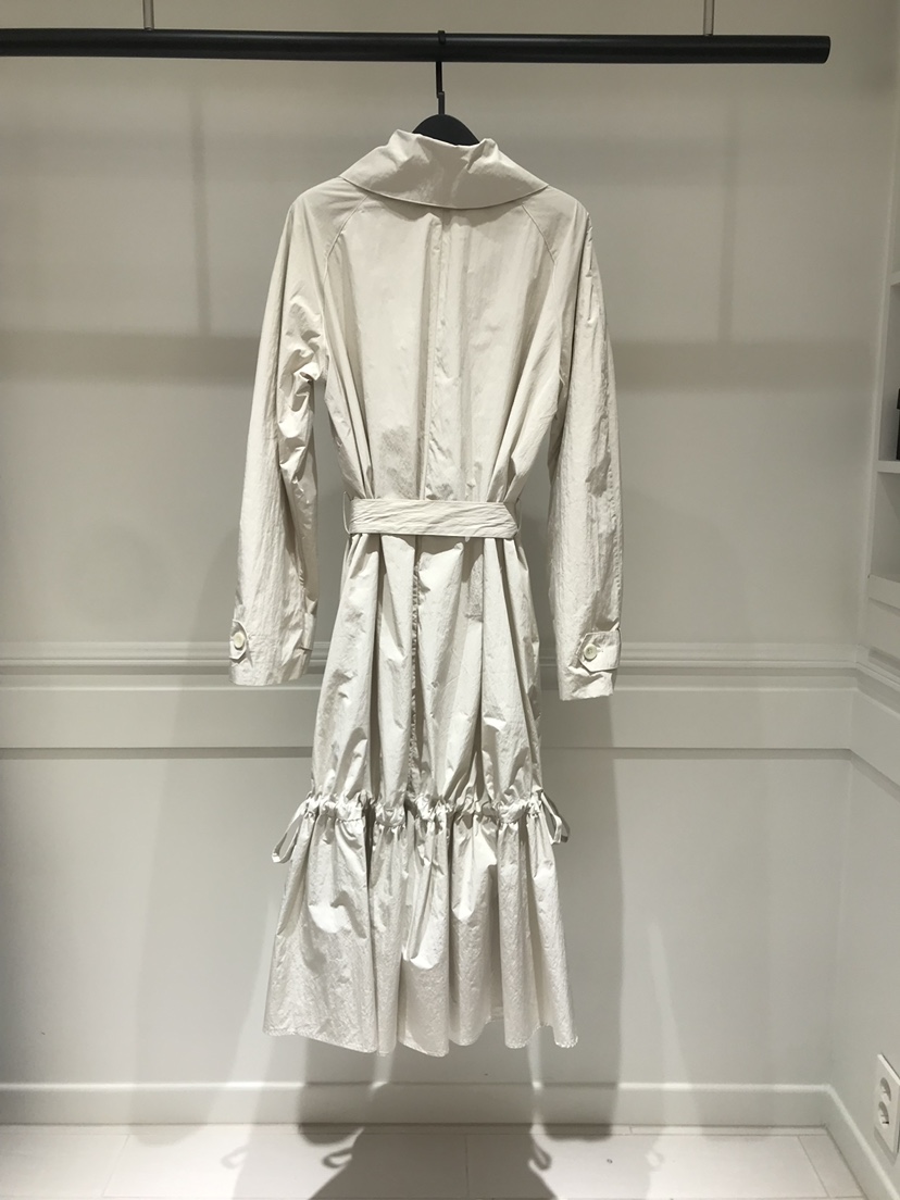 NEVER.1韓國直郵女士新品休閑熱賣人氣26春季長款風衣含腰帶NEVER.1長款風衣