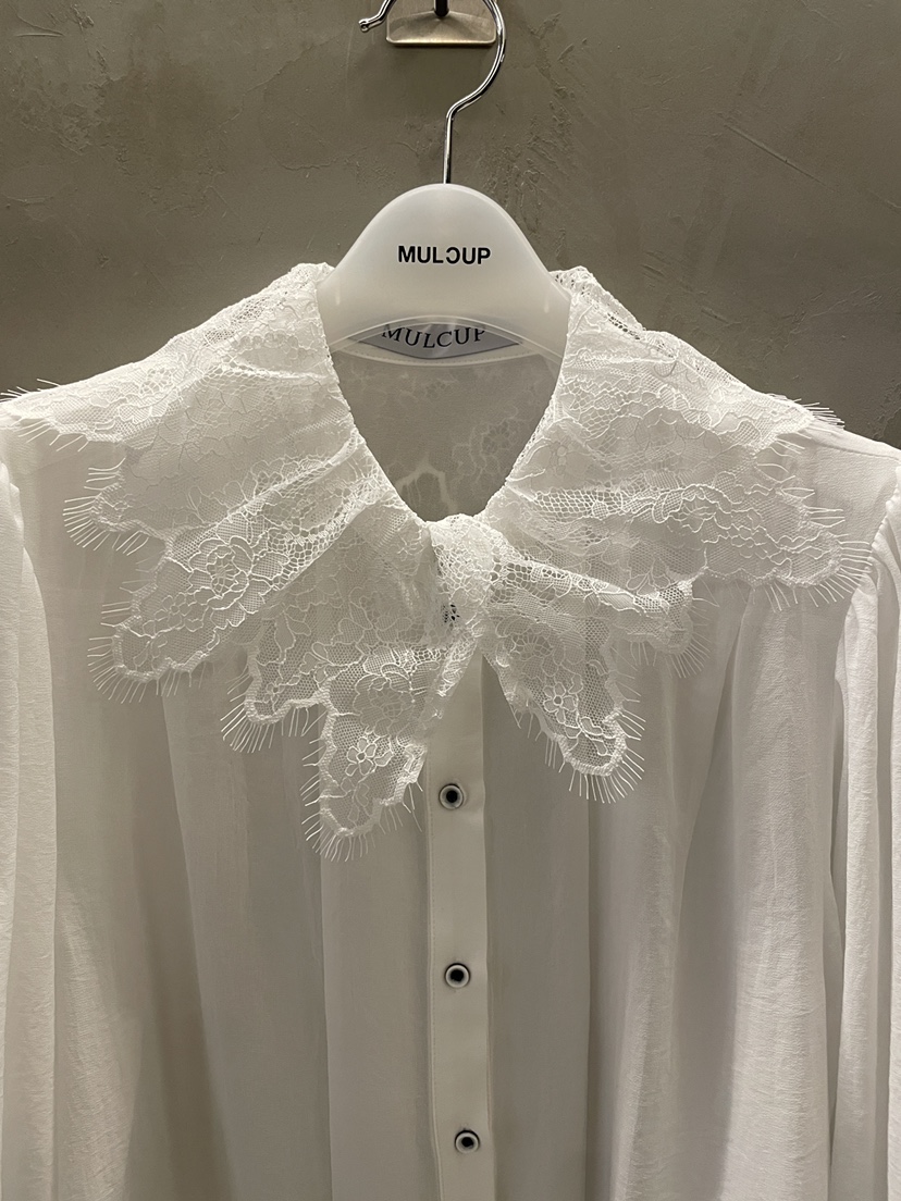 MULCUP東大門代購女裝新款熱賣休閑真品職業26春夏襯衫蕾絲衫MULCUP襯衫/蕾絲衫